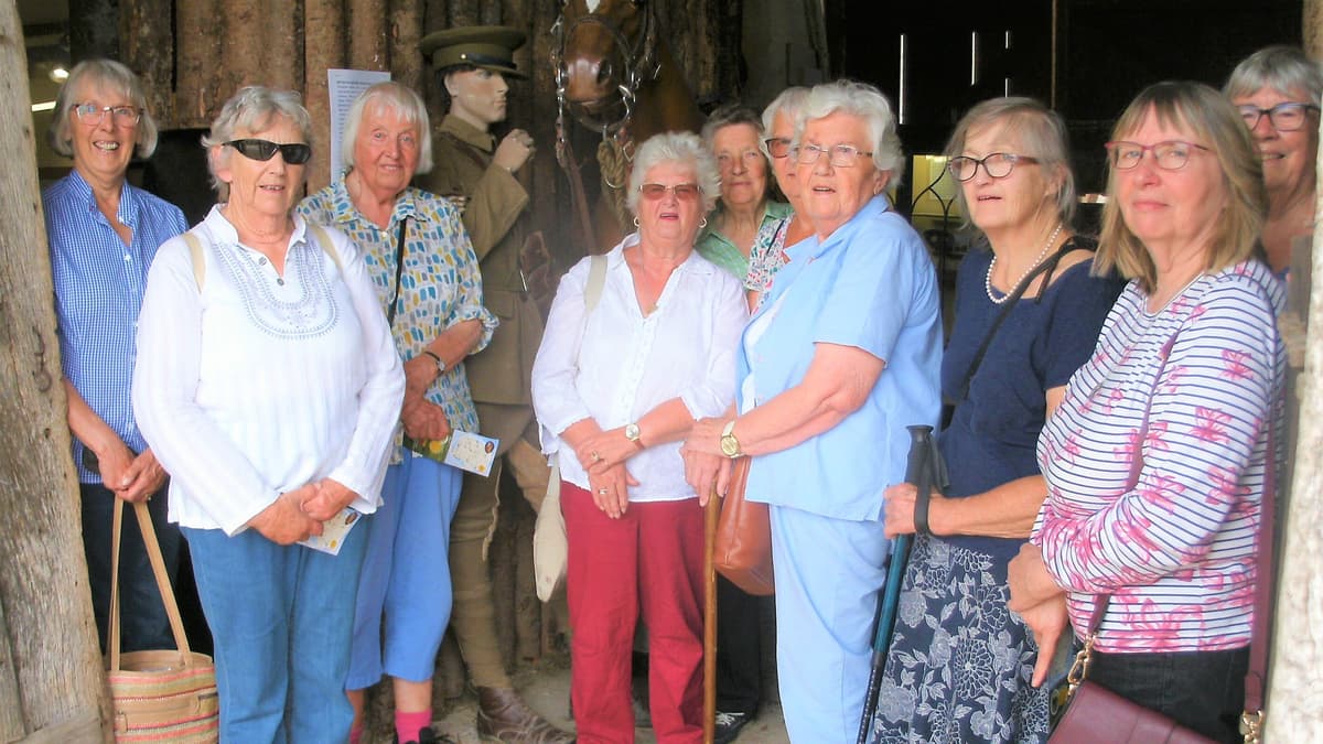 Exbourne , Sampford Courtenay and Jacobstowe WI visits farm that